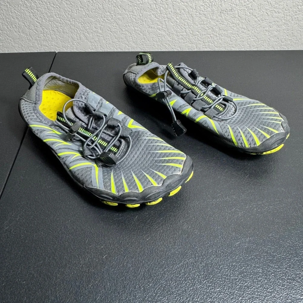 Hike Footwear Panthera Barefoot Shoes Grey Lime Green Minimalist Wide Toe Box 39